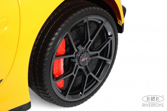 Детский электромобиль Porsche 911 GT3 (Y911YY) желтый Детский электромобиль Porsche 911 GT3 (Y911YY) желтый