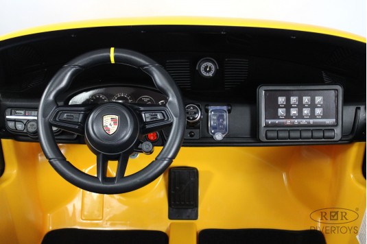 Детский электромобиль Porsche 911 GT3 (Y911YY) желтый Детский электромобиль Porsche 911 GT3 (Y911YY) желтый