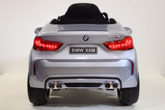 Детский электромобиль BMW X6M (JJ2199) серебристый глянец