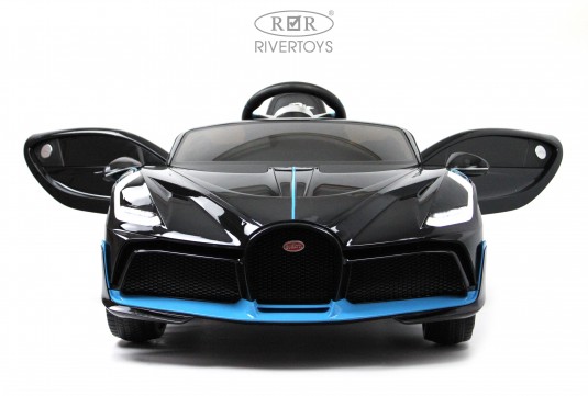 Детский электромобиль Bugatti Divo (HL338) черный глянец