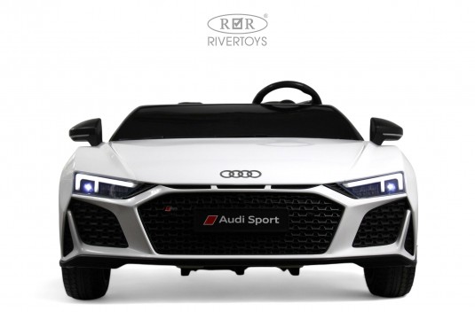 Детский электромобиль AUDI R8 (M333MM) белый