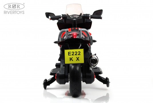 Детский электромотоцикл E222KX красный