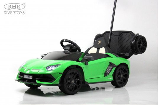 Детский электромобиль Lamborghini Aventador SVJ (A333MP-A) зеленый