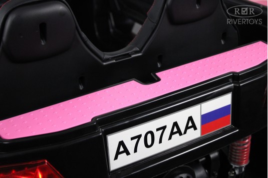 Детский электромобиль A707AA LUX NEW 4WD розовый камуфляж