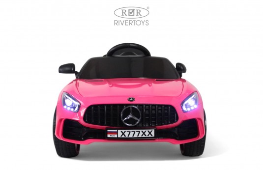 Детский электромобиль Mercedes-Benz AMG GT X777XX розовый глянец