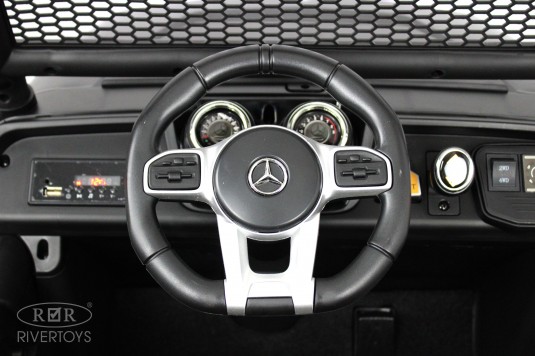 Детский электромобиль Mercedes-Benz Unimog Mini (P777BP) черный глянец