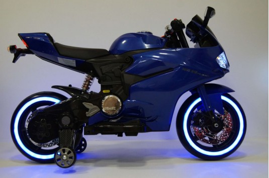 Детский электромотоцикл А001АА синий