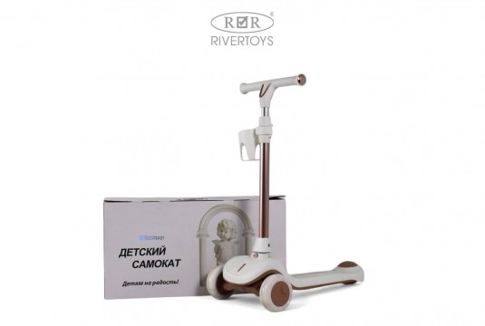 Детский cамокат-беговел HB-111-A белый