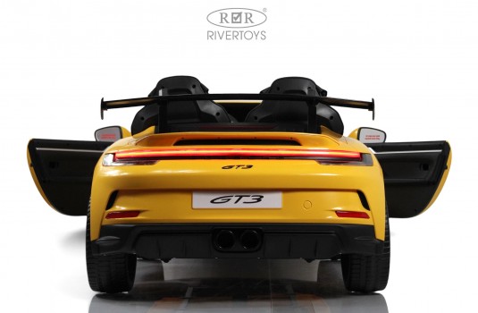 Детский электромобиль Porsche 911 GT3 (Y911YY) желтый Детский электромобиль Porsche 911 GT3 (Y911YY) желтый