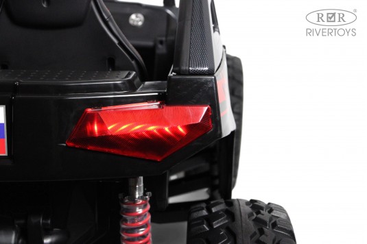 Детский электромобиль A707AA LUX NEW 4WD черный карбон