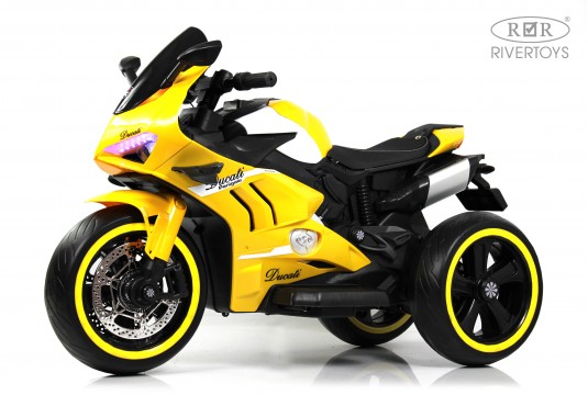 Детский электромотоцикл М777БХ желтый
