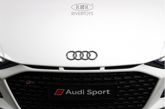 Детский электромобиль AUDI R8 (M333MM) белый