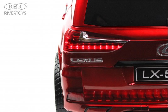 Детский электромобиль Lexus 570 (E555EE) красный глянец