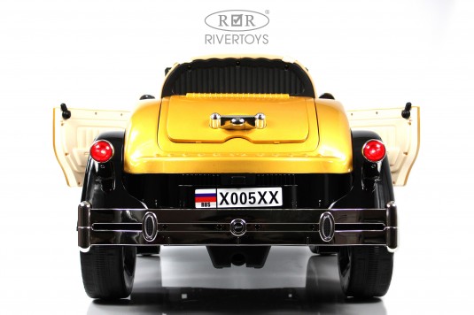 Детский электромобиль X005XX черно-золотой