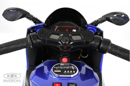 Детский электромотоцикл X003XX синий глянец