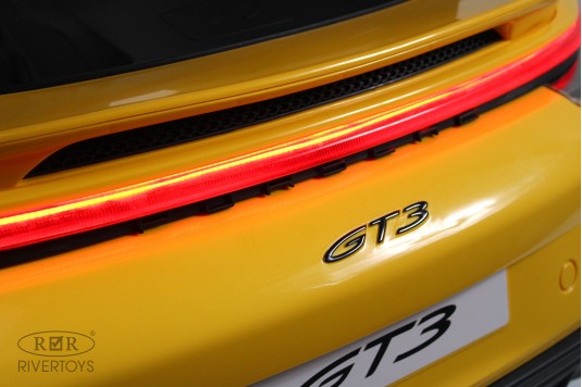 Детский электромобиль Porsche 911 GT3 (Y911YY) желтый Детский электромобиль Porsche 911 GT3 (Y911YY) желтый