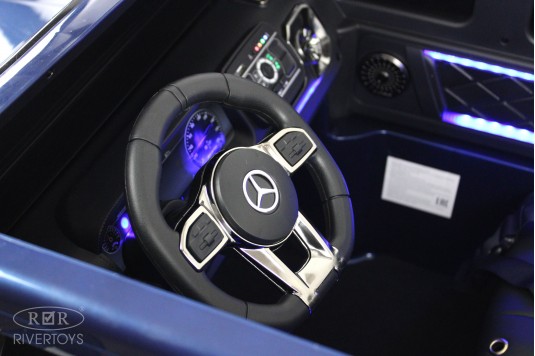 Детский электромобиль Mercedes-AMG G63 (G111GG) синий глянец