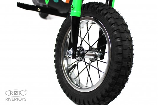 Детский электромотоцикл A005AA зеленый