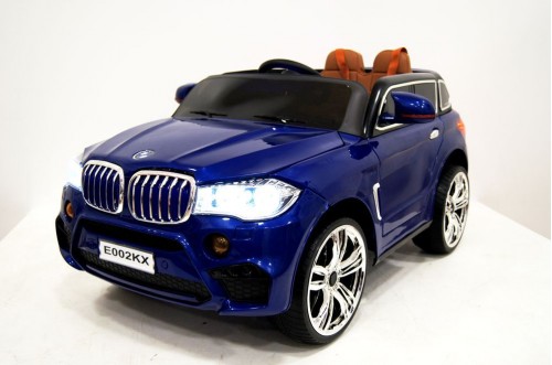 Детский электромобиль E002KX синий глянец