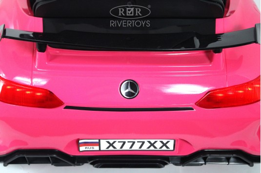 Детский электромобиль Mercedes-Benz AMG GT X777XX розовый глянец