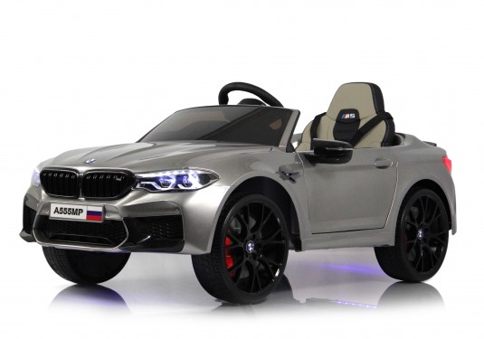 Детский электромобиль BMW M5 Competition (A555MP) серый глянец