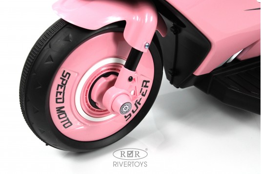 Детский электромотоцикл G004GG розовый