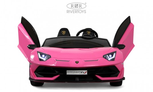 Детский электромобиль Lamborghini Aventador SVJ (A111MP) розовый