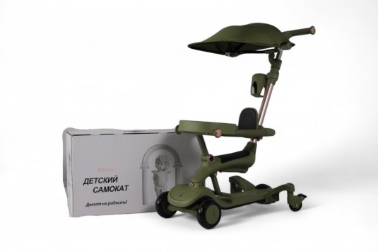 Детский cамокат-беговел HB-111-A зеленый