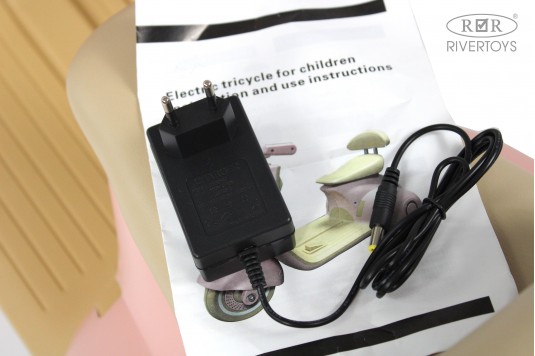 Детский электроскутер K444PX-A серый