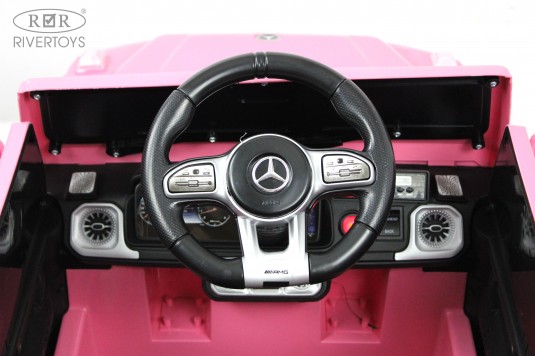 Детский электромобиль Mercedes-Benz G63 (O111OO) розовый глянец