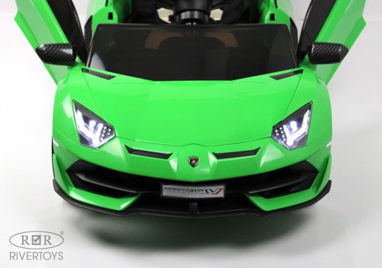 Детский электромобиль Lamborghini Aventador SVJ (A333MP-A) зеленый