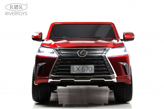 Детский электромобиль Lexus LX570 (Y555YY) красный глянец