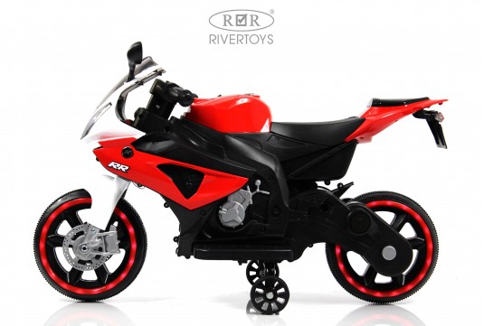 Детский электромотоцикл X002XX красно-белый