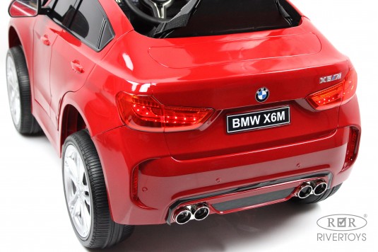 Детский электромобиль BMW X6M (JJ2199) вишневый глянец