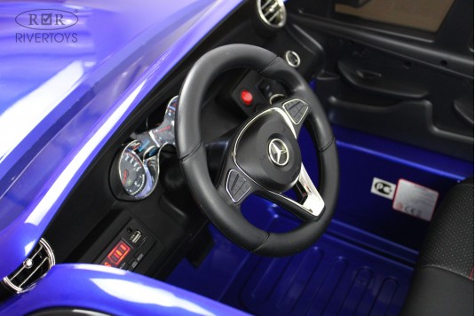 Детский электромобиль Mercedes-Benz GLC63 S 4WD (H111HH) синий глянец