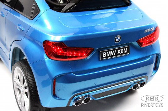 Детский электромобиль BMW X6M (JJ2199) синий глянец