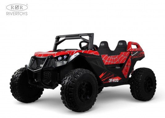 Детский электромобиль A707AA LUX NEW 4WD красный спайдер