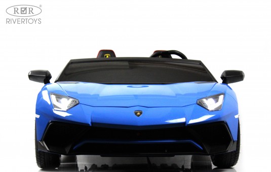 Детский электромобиль Lamborghini Aventador SV (M777MM) синий