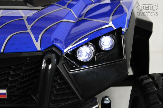 Детский электромобиль A707AA LUX NEW 4WD синий спайдер