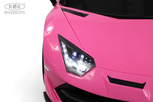 Детский электромобиль Lamborghini Aventador SVJ (A111MP) розовый