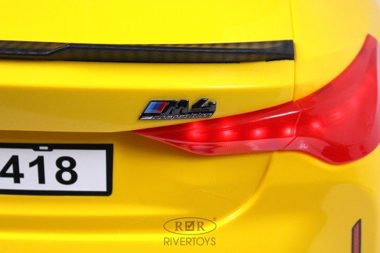 Детский электромобиль BMW M4 (A004AA) желтый