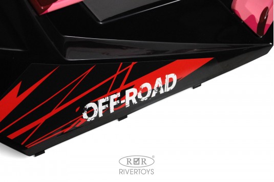 Детский электромобиль A707AA LUX NEW 4WD розовый камуфляж