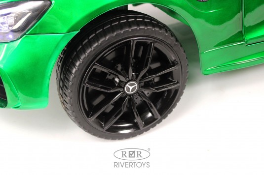 Детский электромобиль Mercedes-Benz AMG GT X777XX зеленый глянец