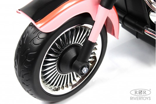 Детский электротрицикл K003PX розовый