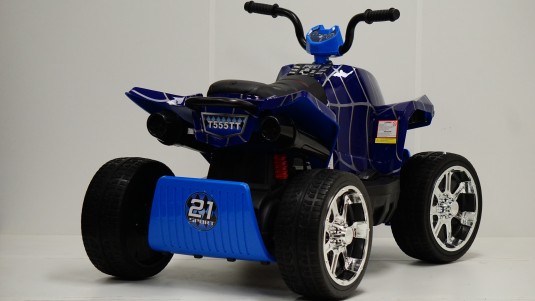Детский электроквадроцикл T555TT синий паук