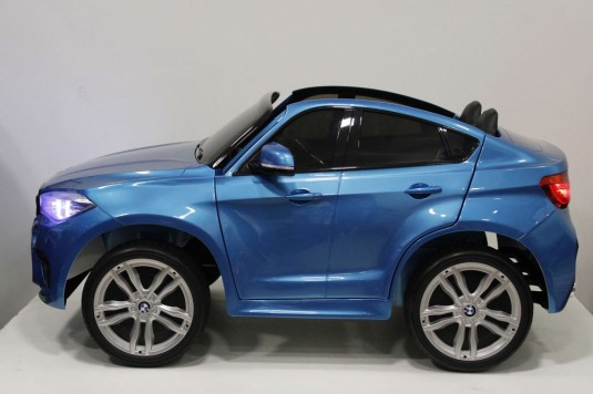 Детский электромобиль BMW X6M (JJ2168) синий глянец