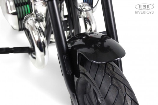 Детский электромотоцикл BMW R18 (A777AA-NEW) черный Детский электромотоцикл BMW R18 (A777AA-NEW) черный