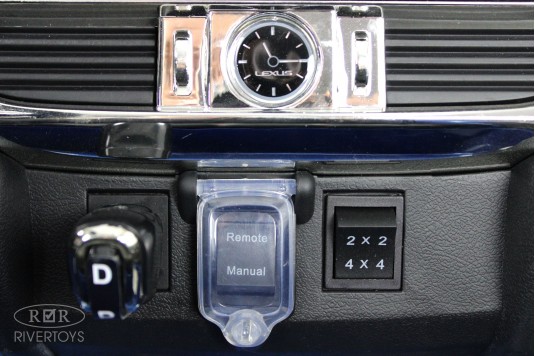 Детский электромобиль Lexus LX570 (Y555YY) синий глянец