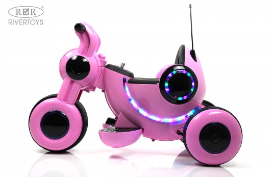 Детский электромотоцикл HL300 розовый