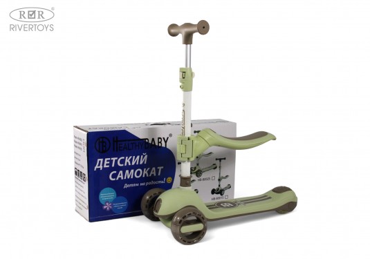 Детский самокат HB-818S зеленый